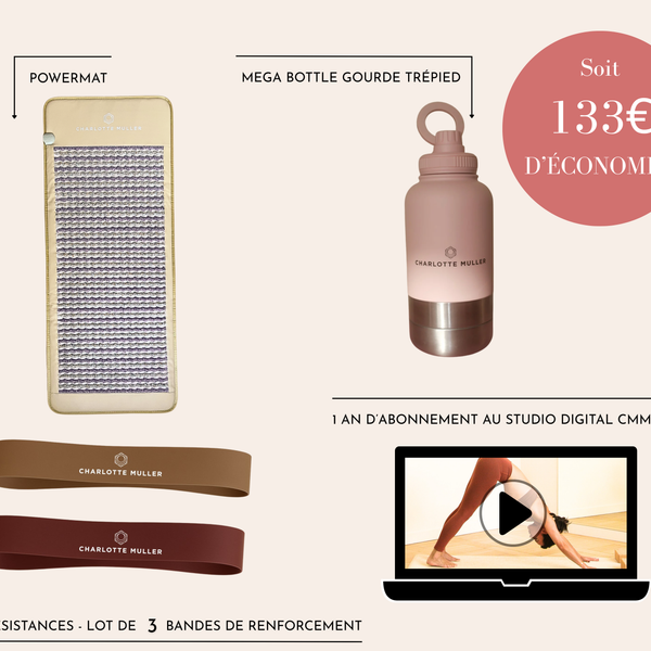 Bundle - Abonnement 1 an au Studio CMM Digital + Lot de 3 Résistances + MEGA BOTTLE + POWERMAT