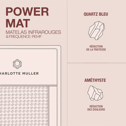 POWER Mat - matelas infrarouge fréquence Pemf | Full Body récupération relaxation