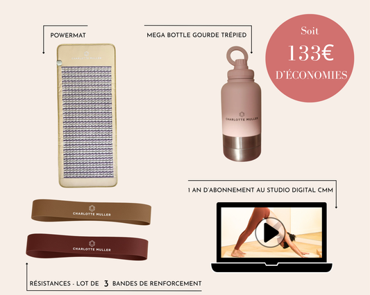 Bundle - Abonnement 1 an au Studio CMM Digital + Lot de 3 Résistances + MEGA BOTTLE + POWERMAT